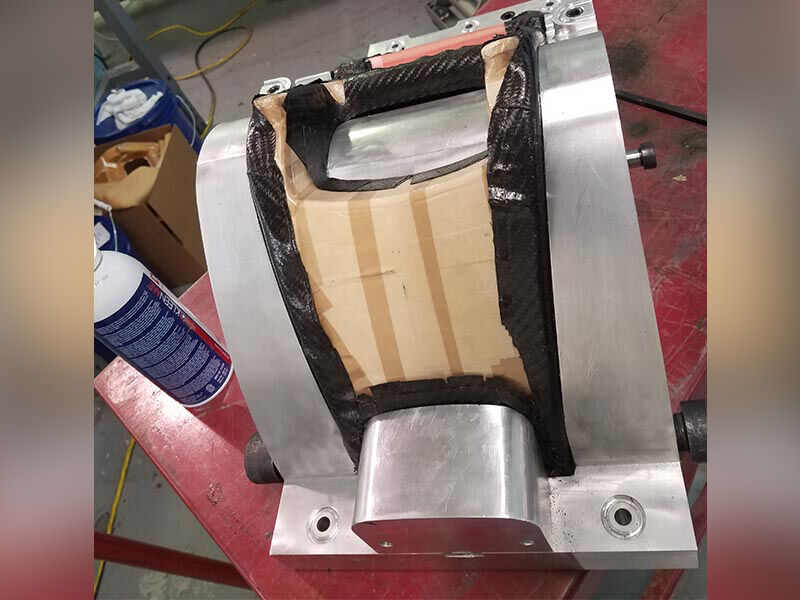 Portable X-ray device carbon fiber housing in manufacture Portable X-ray device carbon fiber housing in manufacture