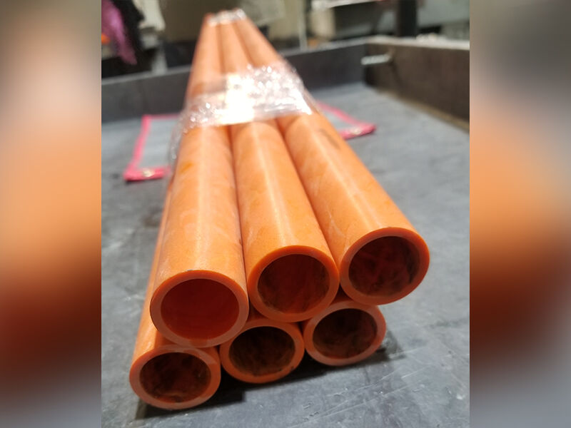 Custom filament wound tubing for ice drilling equipment