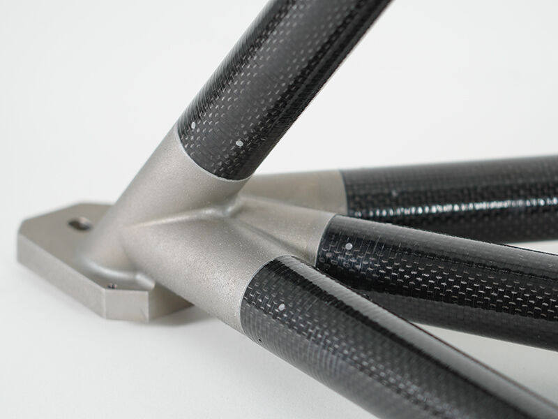 Carbon fiber strut assembly, corner Carbon fiber strut assembly corner