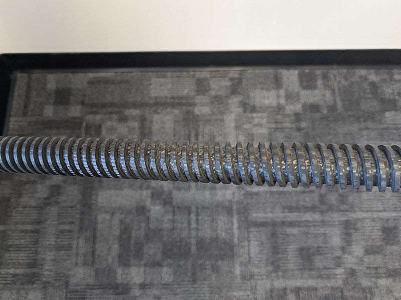 Carbon fiber lead screw, detail
