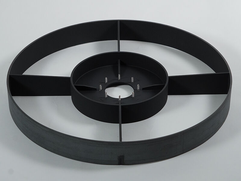 EOI telescope mirror mount insert laid on a white surface