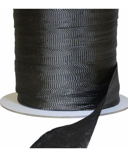 Dry Braided Carbon Fiber Tape - Biaxial +/-15° & +/-25° - Sold by the Yard