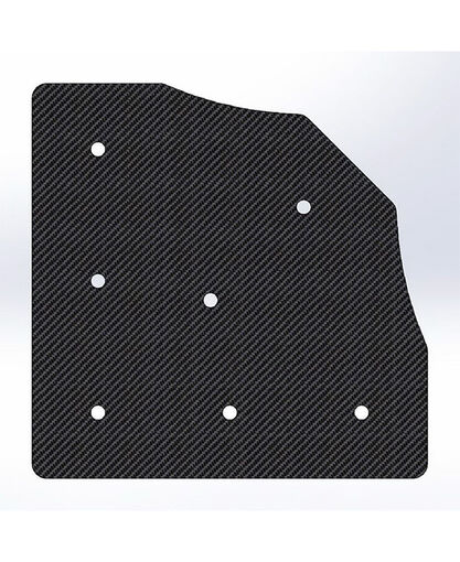 Gusset - 90 Degree Corner with 45 To The Inside - For 1 Inch ID Square - With Pilot Holes