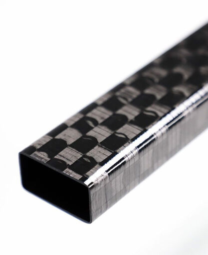 Tube - Rectangle - Spread Tow Fabric - Intermediate Modulus - 0.625 x 1.25 - 0.75 x 1.35 x 66 inch