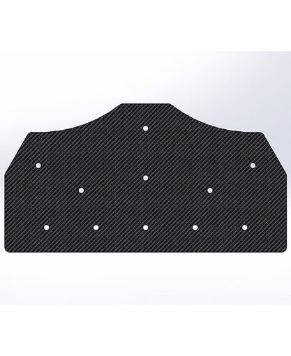 Gusset -  90 Degree Tee with 60 & -60 To the Inside  - For 1 Inch ID Square - With Pilot Holes