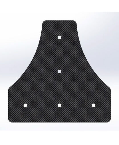 Gusset - 90 Degree Tee - For 1 Inch ID Square - With Pilot Holes