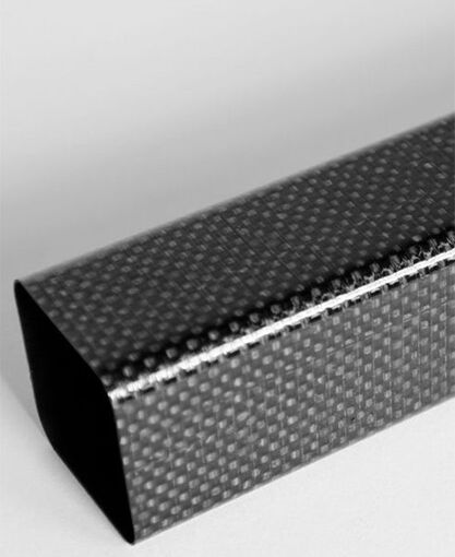 Tube - Square - Plain Weave Fabric - High Modulus - 1.00 x 1.13 x 100 Inch