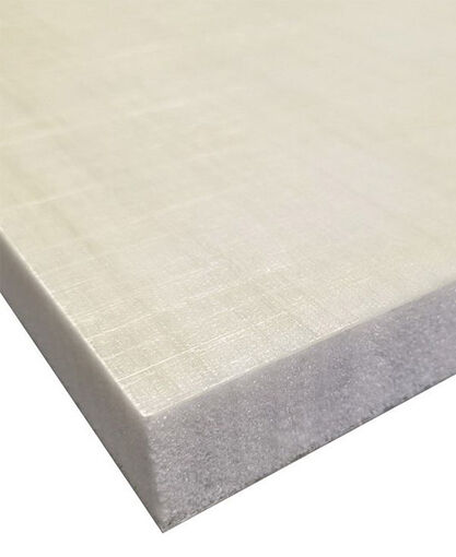 Sandwich Panel - Polyester Foam Core 8.4 Cubic ft (0.43") - Thermoplastic Glass Fiber-Reinforced Face Sheets (0.04") - Peel Ply Texture - 48 x 96 x 0.50 inch