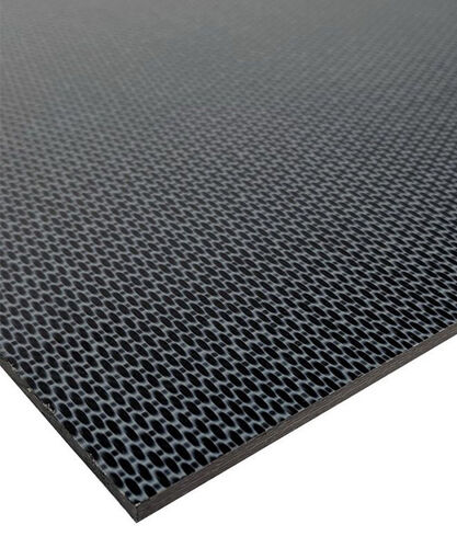 Carbon Fiber Plate - 3K - High Temperature PEEK - Semi-Gloss - 47" x 31" x 1/8"