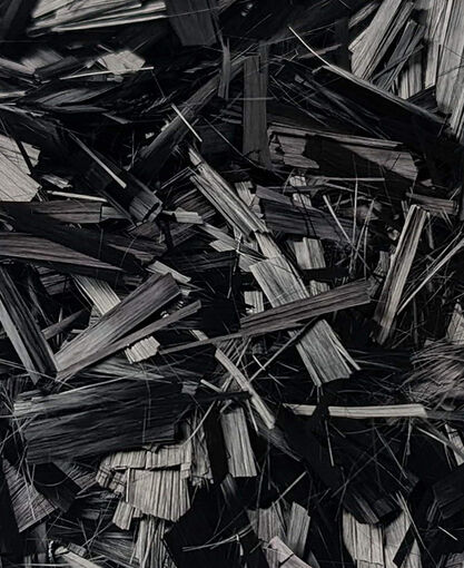 Chopped Carbon Fiber - Epoxy Compatible Sizing - 12mm Length Fiber - Small Bucket - 2.5 lbs