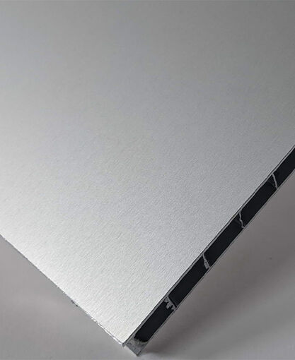 Sandwich Panel – Clear Anodized Finish - Aluminum 3.6lb Honeycomb Core (3/8" cell) - Aluminum Skins (0.040") - 48" X 96" x 0.250" (1219 x 2438 x 6.4mm)