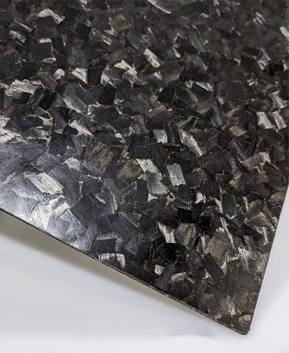 Thermoplastic Plate - CF PA6 (Virgin) - Forged Carbon Fiber - 18" X 18" Panel Forge - 0.174" - 4mm