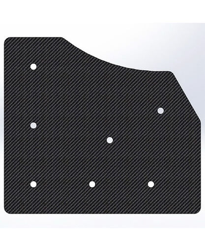 Gusset - 90 Degree Corner with 60 To The Inside - For 1 Inch ID Square - With Pilot Holes
