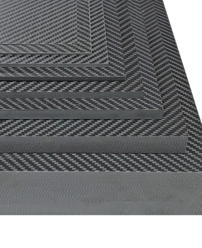 Carbon Fiber Sheet - Twill Weave - Standard Modulus - Matte - 12" x 12" x 0.02"