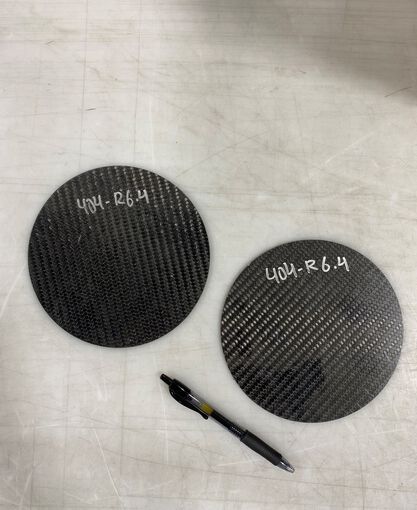 Plate - Twill - Gloss/Matte - Round - 6.395 x 0.115" / 2.9mm thick- BLOWOUT