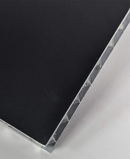 Sandwich Panel – Kynar® Black Finish - Aluminum 3.6lb Honeycomb Core (3/8" cell) - Aluminum Skins (0.040") - 48" X 96" x 1.00" (1219 x 2438 x 25.4mm)