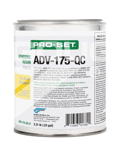 Pro-Set Adhesive Resin (Tinted Yellow) - 1 quart - *Ships via Partner