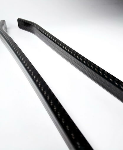 Carbon Fiber Tube - Bicycle - Tapered Oval - Chain Stay - (Sold as singles)