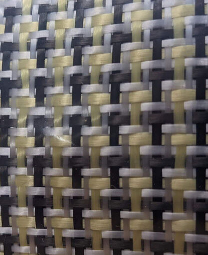Dry Woven Fabric - Tri-Weave - Carbon, Kevlar, Glass - 50 Inch Wide