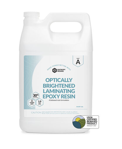 Optically Brightened Laminating Epoxy Resin