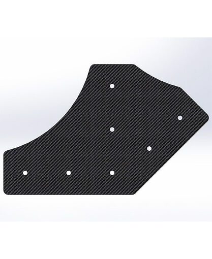 Gusset - 90 Degree Corner with 135 To The Outside - For 1 Inch ID Square - With Pilot Holes